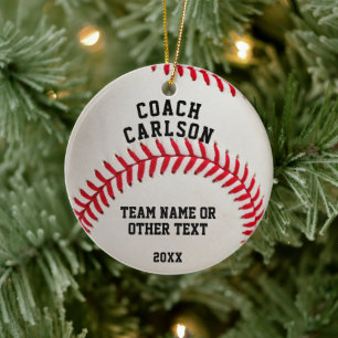 Décoration En Céramique Entraîneur de baseball Couture de balle Photo Pers