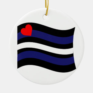 DÉCORATION EN CÉRAMIQUE ÉPAISSEMENT DU DRAPEAU EN CUIR