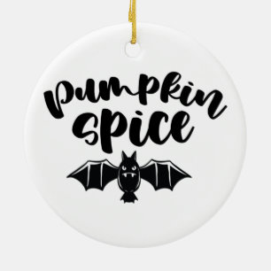 Décoration En Céramique Épice citrouille - Chauve-souris d'Halloween Éffra