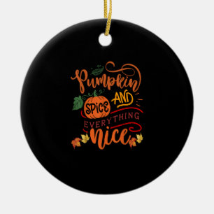 Décoration En Céramique Épices citrouilles Et Tout Nice Automne Saison Vin
