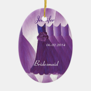 Décoration En Céramique Épouser de Merci de demoiselle d'honneur de
