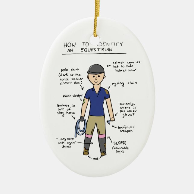 Décoration En Céramique Équestre (Devant)