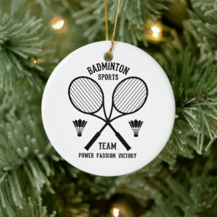 Décoration En Céramique Équipe de badminton