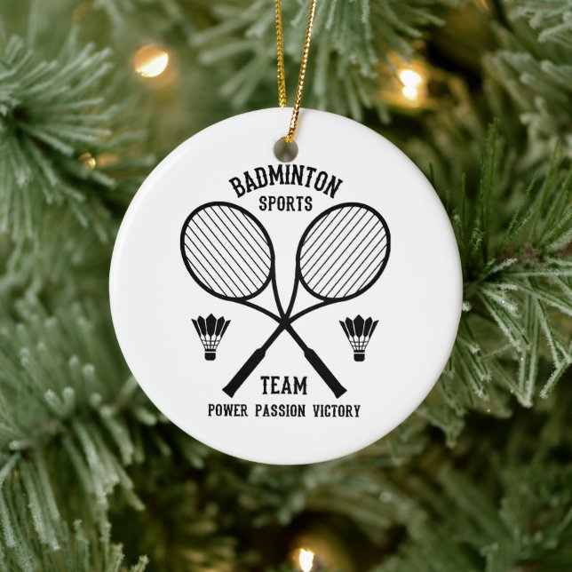 Décoration En Céramique Équipe de badminton (Arbre)