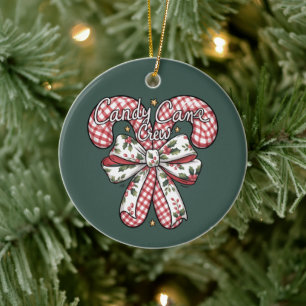 Décoration En Céramique Équipe de Canne en Bonbons Noël Préparatoire Fêtes