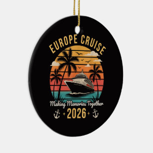 Décoration En Céramique Équipe de Croisière en Europe 2026 Vacances Famili