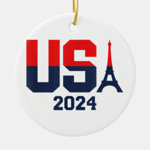 Décoration En Céramique Équipe des États-Unis 2024