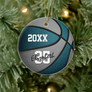 Décoration En Céramique Équipe gris turquoise couleurs filles garçons bask