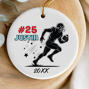 Décoration En Céramique équipe sportive de footballeur personnalisée