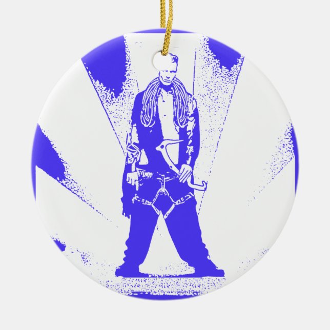 Décoration En Céramique Escalade de glace bébé (Devant)