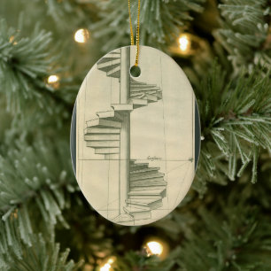 Décoration En Céramique Escaliers Architecturaux vintages, Escalier Spiral