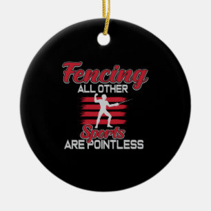 Décoration En Céramique Escrime Les autres sports sont des cadeaux sans po