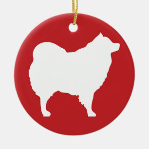 Décoration En Céramique Eskie sur l'ornement rouge