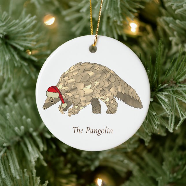 Décoration En Céramique Espèces en voie de disparition de Xmas Pangolin (Arbre)