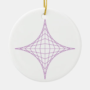 Décoration En Céramique Esprit (violet)