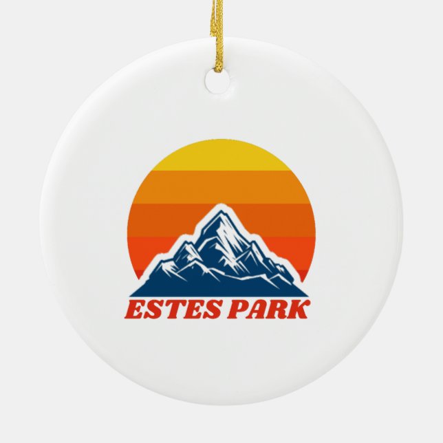 Décoration En Céramique Estes Park, Colorado (Dos)