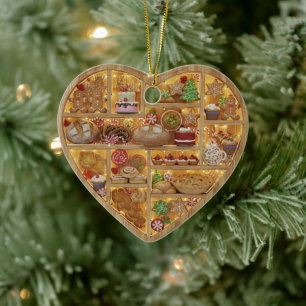 Décoration En Céramique Étagères miniatures Noël Boulangerie Traités cuits