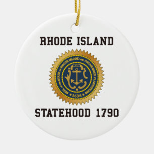 Décoration En Céramique État de Rhode Island