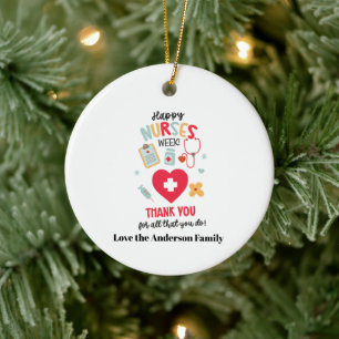 Décoration En Céramique Étiquette de cadeau d'appréciation pour INFIRMIÈRE