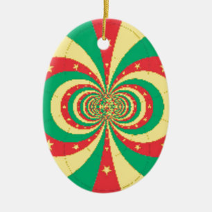 Décoration En Céramique étoile à cinq branches République du Cameroun