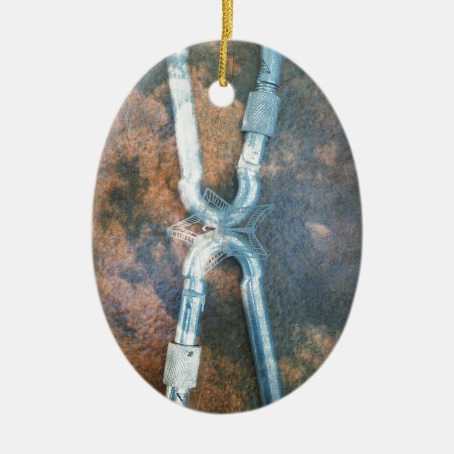 Décoration En Céramique Étoile d'argent infini (Devant)