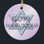 Décoration En Céramique Étoile de David Chanukah<br><div class="desc">Pensez aux thèmes ! Jouez avec des couleurs arrière - plans, ajoutez ou supprimez du texte, et (pour un peu plus de frais ajoutés ici, mais peut être supprimé) customisez le dos avec des images, la couleur, votre logo / informations commerciales, etc. ! Ils sont également parfaits pour les cadeaux...</div>