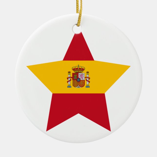 Décoration En Céramique Étoile de l'Espagne (Devant)