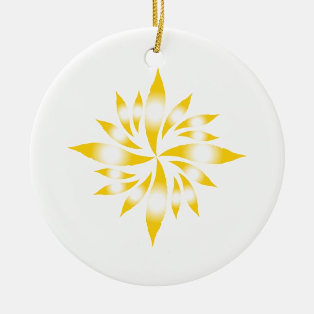 Décoration En Céramique Étoile de Noël intérieure #7 (Devant)