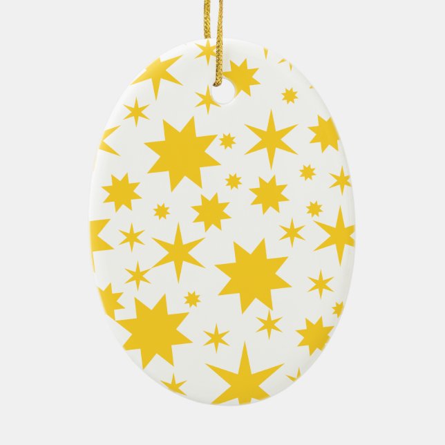 Décoration En Céramique Étoiles dorées (Dos)
