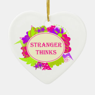 Décoration En Céramique Étranger pense citation dans le style d'une émissi
