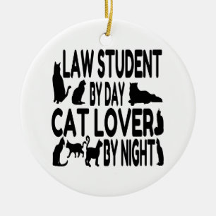 Décoration En Céramique Étudiant en droit Amoureux des chats