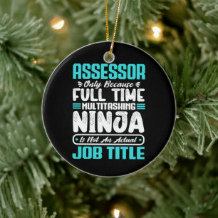 Décoration En Céramique Évaluateur Titre du travail Profession amusante Év