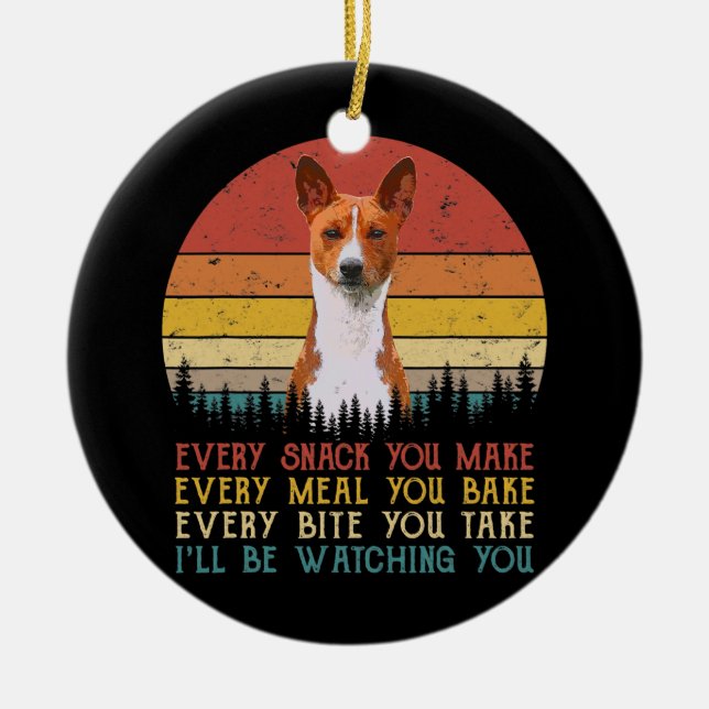 Décoration En Céramique Every Snack You Make Basenji Dog Dog Maman (Devant)