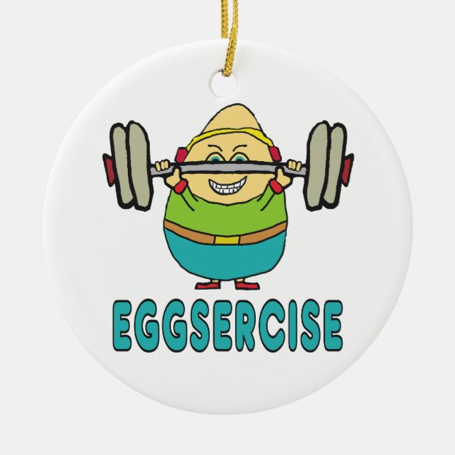 Décoration En Céramique Exercice de jeu d'oeufs Eggsercise (Devant)