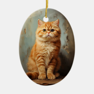 Décoration En Céramique Exotique Shorthair cat