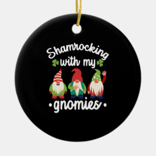 Décoration En Céramique Faire du trèfle avec mes gnomes drôle de jour de l
