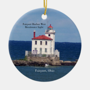 Décoration En Céramique Fairport Harbor West Breakwater Light ornament