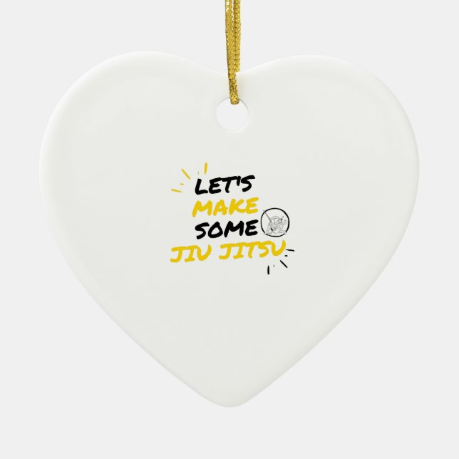 Décoration En Céramique Faisons du jitsu jiu (Devant)