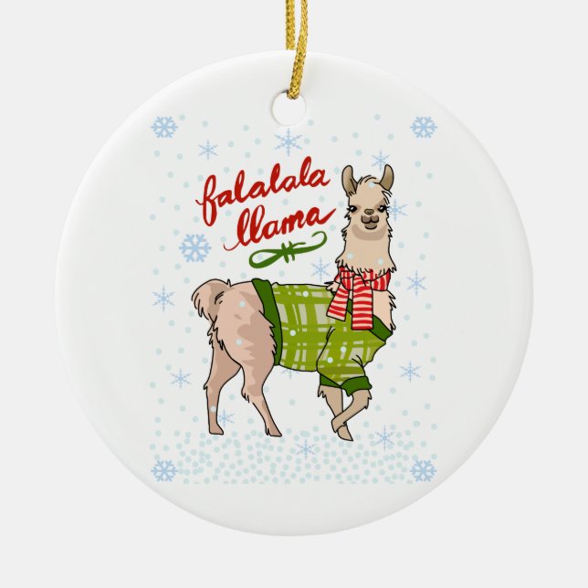 Décoration En Céramique Falalala Llama (Devant)