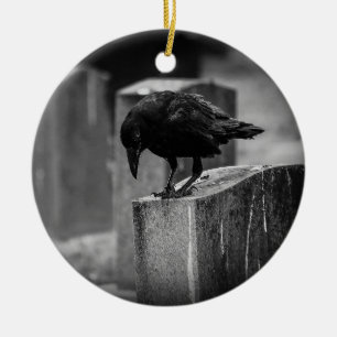 Décoration En Céramique Falln Cemetery Crow