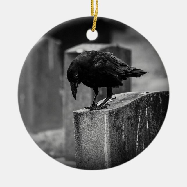 Décoration En Céramique Falln Cemetery Crow (Devant)