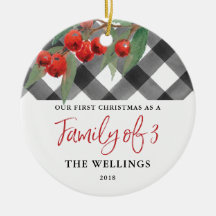 Famille de plaid de Buffalo de trois noire et