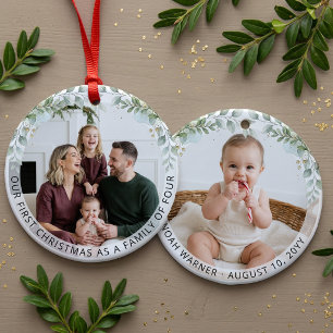 Décoration En Céramique Famille esthétique de quatre personnes, première p