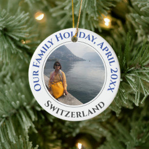 Décoration En Céramique Famille Vacances Souvenir