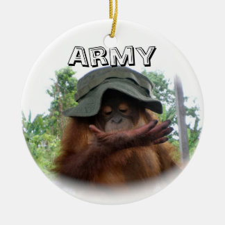 Décoration En Céramique Fan d'armée mignonne