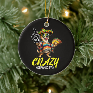 Décoration En Céramique Fan hispanique fou - Chihuahua drôle fier mexicain