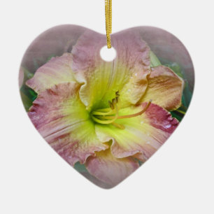 Décoration En Céramique Fancy rose Daylily Blossom