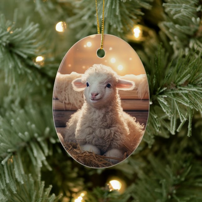 Décoration En Céramique Fantastique Noël des moutons, Don pour les amoureu (Arbre)