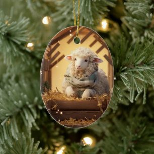 Décoration En Céramique Fantastique Noël des moutons, Don pour les amoureu