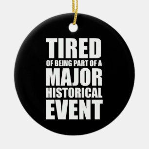 Décoration En Céramique Fatigué De Faire Partie D'Un Événement Historique 